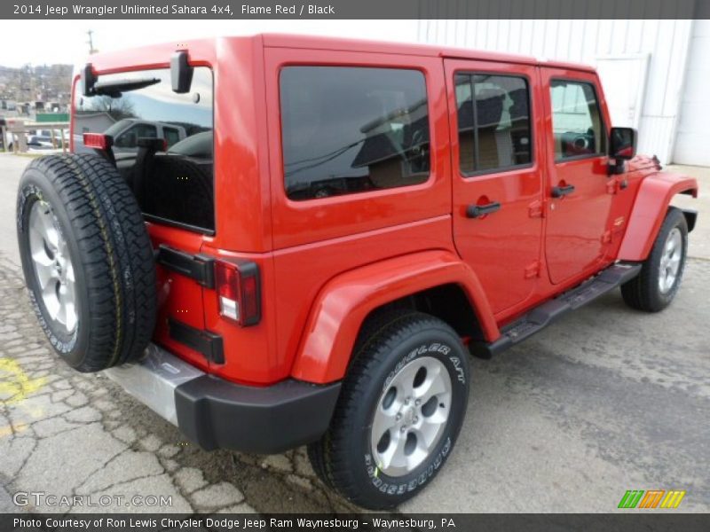Flame Red / Black 2014 Jeep Wrangler Unlimited Sahara 4x4
