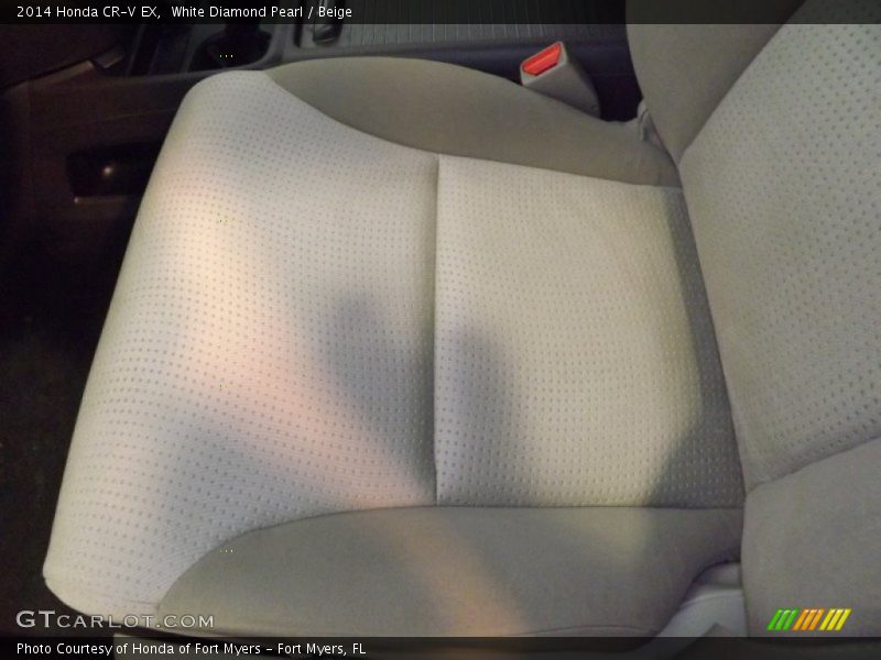 White Diamond Pearl / Beige 2014 Honda CR-V EX