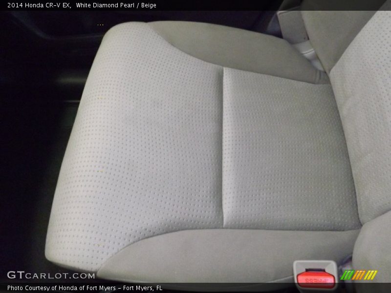 White Diamond Pearl / Beige 2014 Honda CR-V EX