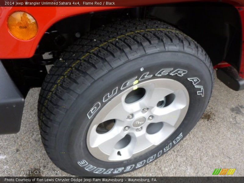 Flame Red / Black 2014 Jeep Wrangler Unlimited Sahara 4x4