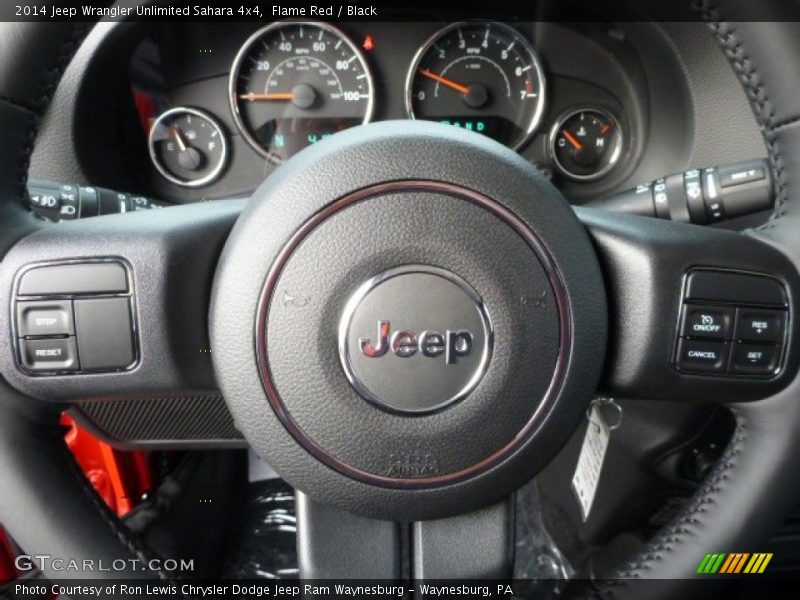Flame Red / Black 2014 Jeep Wrangler Unlimited Sahara 4x4
