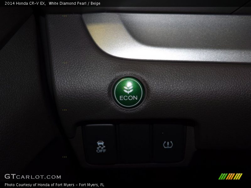 White Diamond Pearl / Beige 2014 Honda CR-V EX