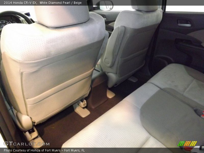White Diamond Pearl / Beige 2014 Honda CR-V EX