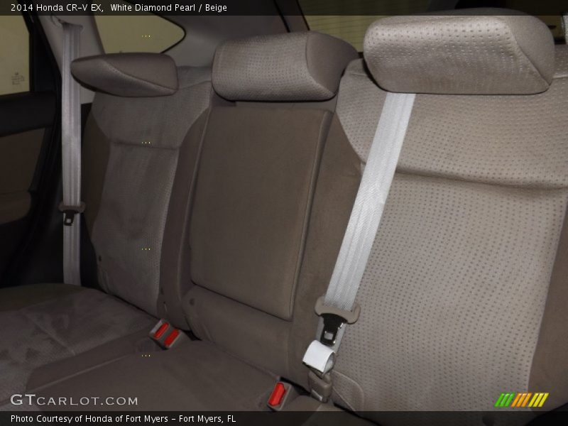 White Diamond Pearl / Beige 2014 Honda CR-V EX