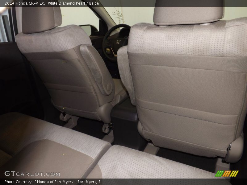 White Diamond Pearl / Beige 2014 Honda CR-V EX