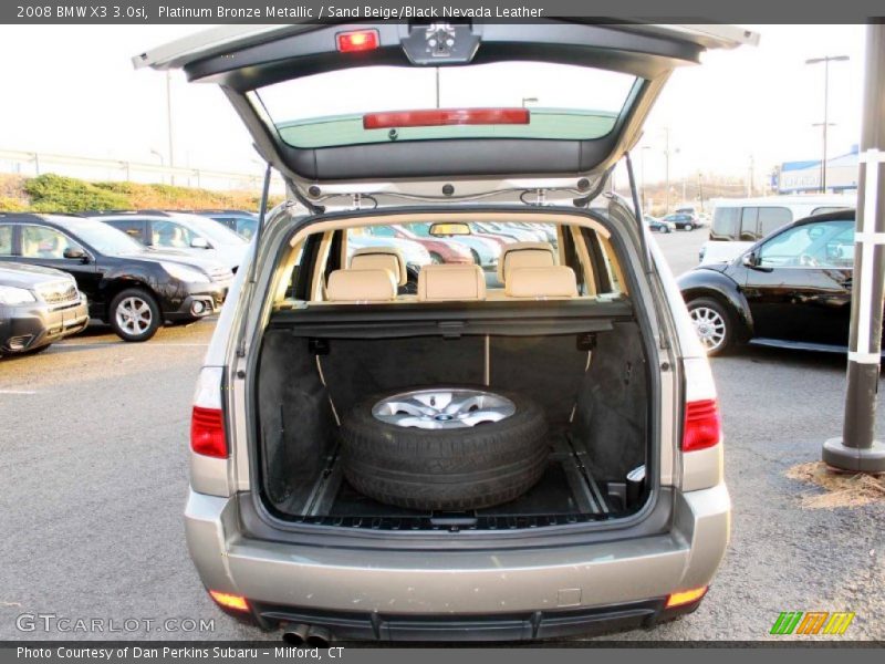 Platinum Bronze Metallic / Sand Beige/Black Nevada Leather 2008 BMW X3 3.0si