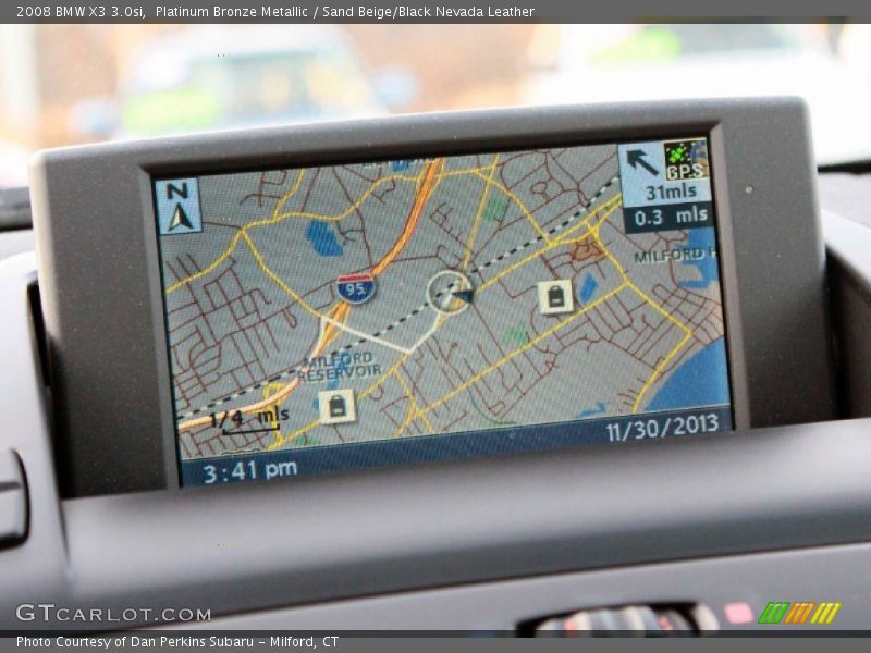 Platinum Bronze Metallic / Sand Beige/Black Nevada Leather 2008 BMW X3 3.0si
