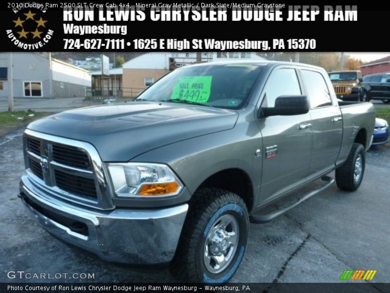 Mineral Gray Metallic / Dark Slate/Medium Graystone 2010 Dodge Ram 2500 SLT Crew Cab 4x4