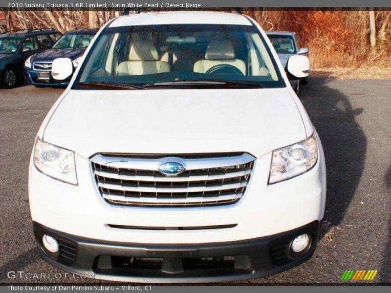 Satin White Pearl / Desert Beige 2010 Subaru Tribeca 3.6R Limited