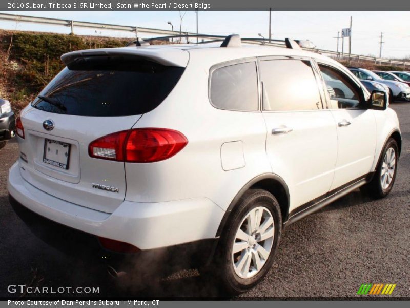Satin White Pearl / Desert Beige 2010 Subaru Tribeca 3.6R Limited
