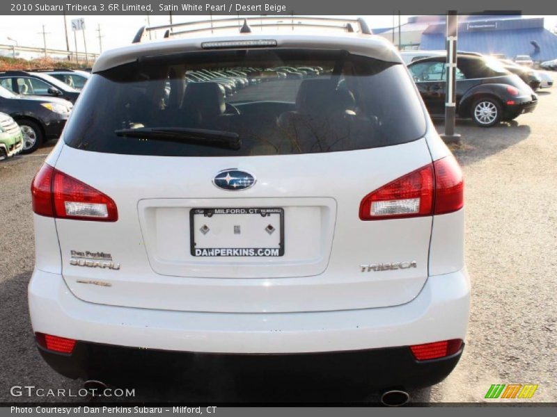Satin White Pearl / Desert Beige 2010 Subaru Tribeca 3.6R Limited