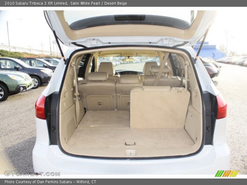 Satin White Pearl / Desert Beige 2010 Subaru Tribeca 3.6R Limited