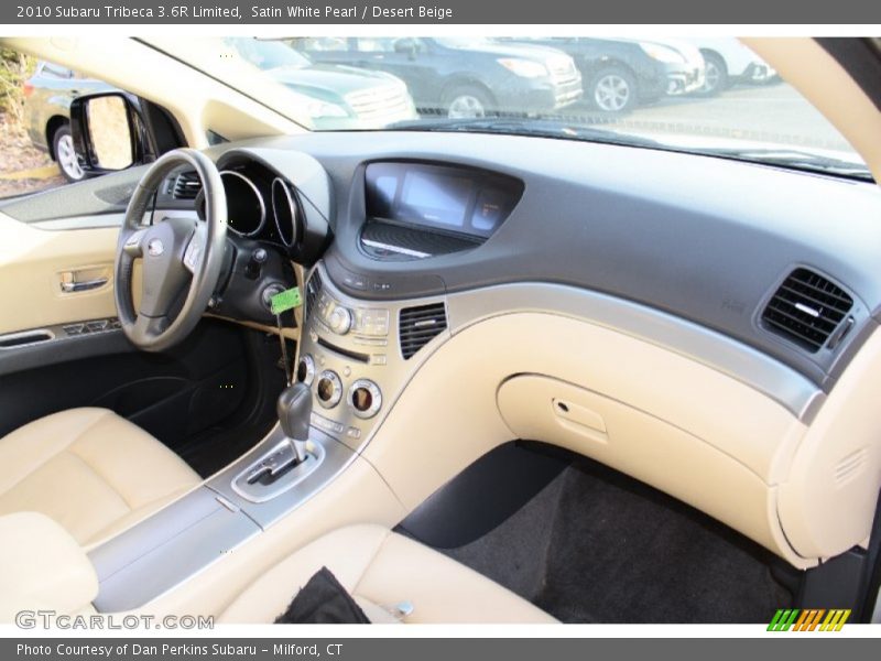 Satin White Pearl / Desert Beige 2010 Subaru Tribeca 3.6R Limited