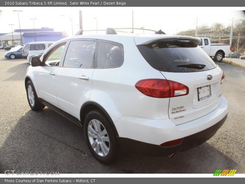 Satin White Pearl / Desert Beige 2010 Subaru Tribeca 3.6R Limited