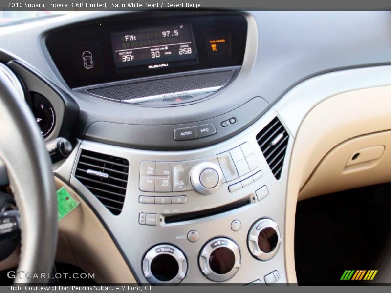 Satin White Pearl / Desert Beige 2010 Subaru Tribeca 3.6R Limited