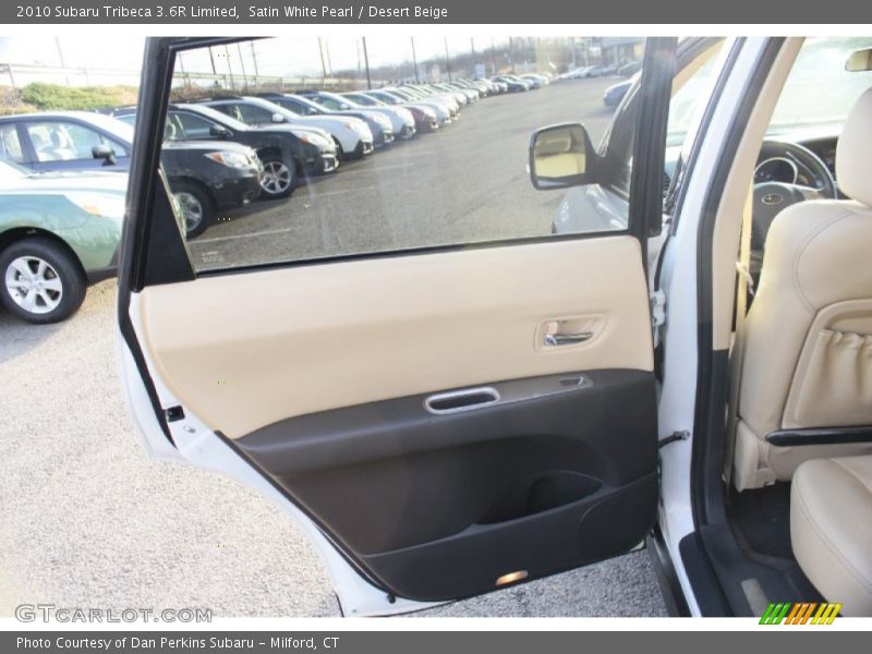 Satin White Pearl / Desert Beige 2010 Subaru Tribeca 3.6R Limited