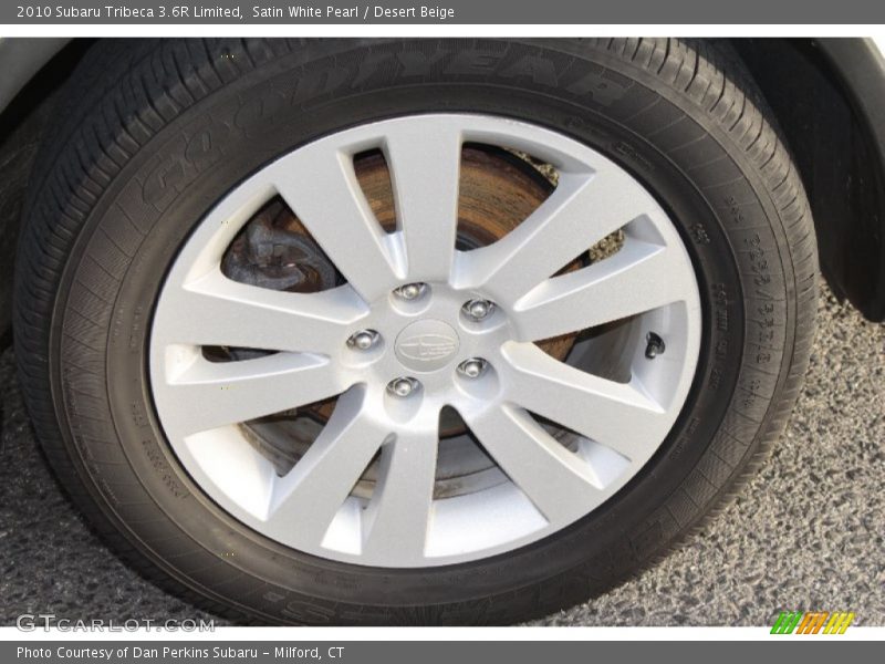 Satin White Pearl / Desert Beige 2010 Subaru Tribeca 3.6R Limited