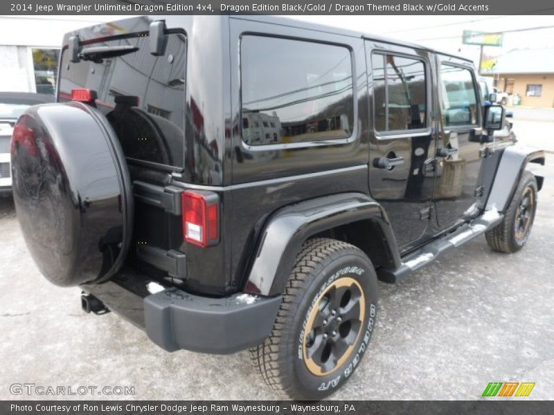 Dragon Edition Black/Gold / Dragon Themed Black w/Gold Accents 2014 Jeep Wrangler Unlimited Dragon Edition 4x4