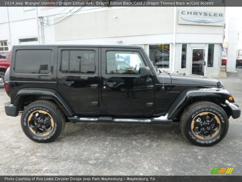 Dragon Edition Black/Gold / Dragon Themed Black w/Gold Accents 2014 Jeep Wrangler Unlimited Dragon Edition 4x4