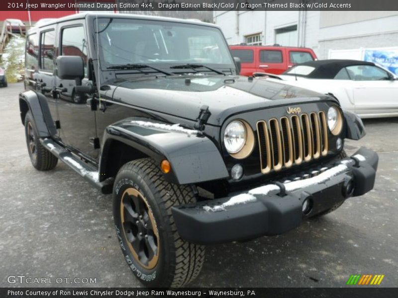 Dragon Edition Black/Gold / Dragon Themed Black w/Gold Accents 2014 Jeep Wrangler Unlimited Dragon Edition 4x4