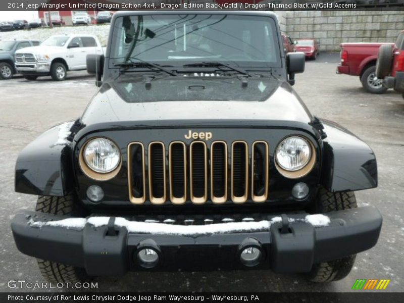 Dragon Edition Black/Gold / Dragon Themed Black w/Gold Accents 2014 Jeep Wrangler Unlimited Dragon Edition 4x4