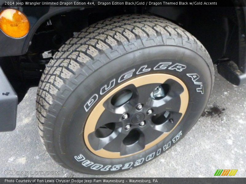 Dragon Edition Black/Gold / Dragon Themed Black w/Gold Accents 2014 Jeep Wrangler Unlimited Dragon Edition 4x4