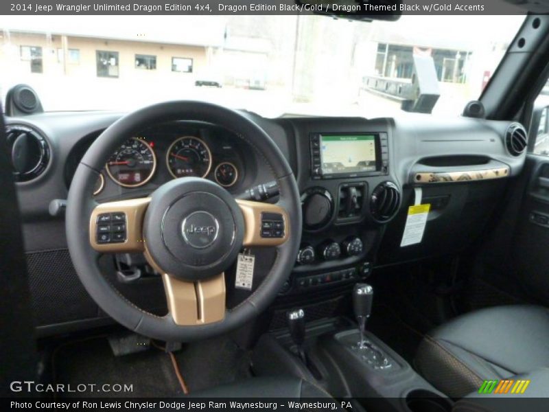 Dragon Edition Black/Gold / Dragon Themed Black w/Gold Accents 2014 Jeep Wrangler Unlimited Dragon Edition 4x4