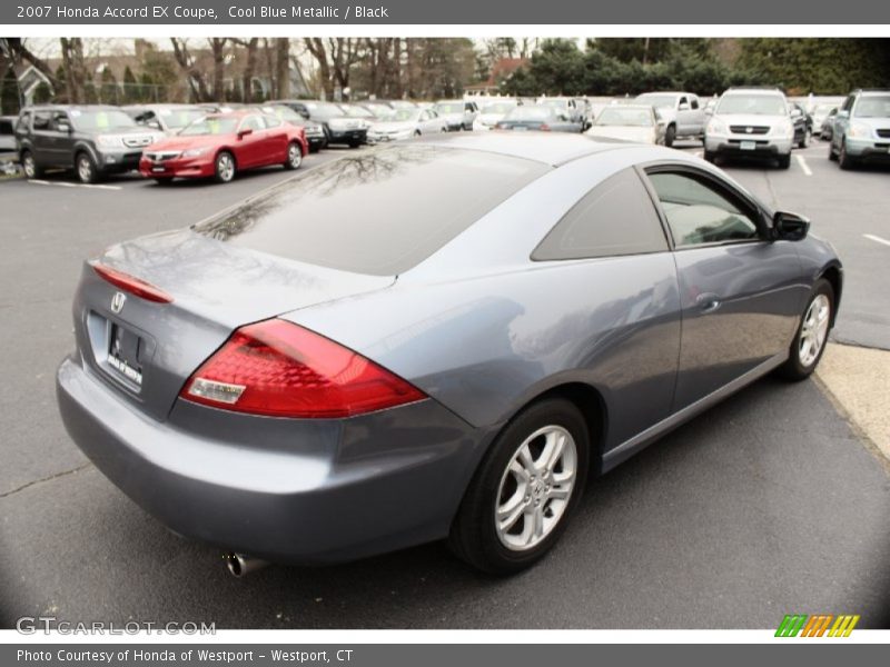Cool Blue Metallic / Black 2007 Honda Accord EX Coupe