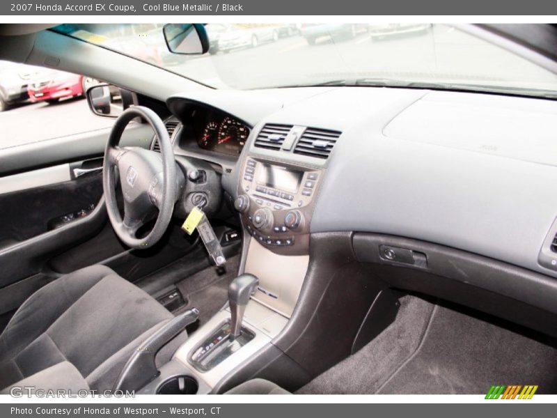 Cool Blue Metallic / Black 2007 Honda Accord EX Coupe