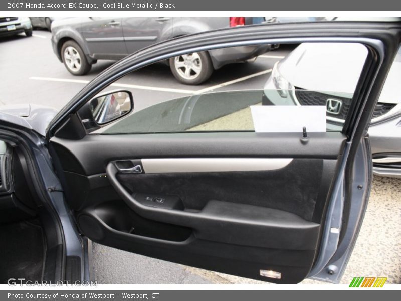 Cool Blue Metallic / Black 2007 Honda Accord EX Coupe