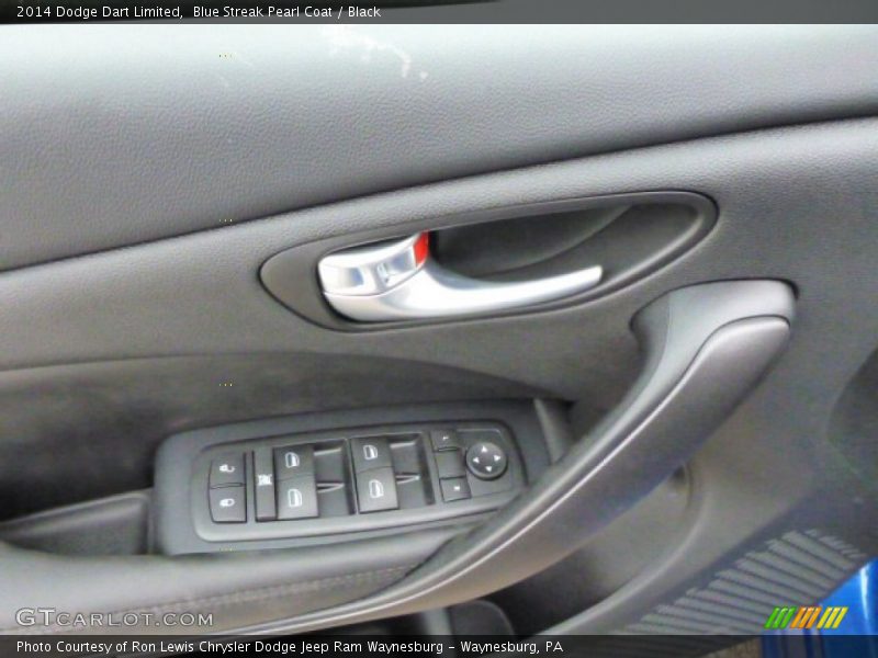 Blue Streak Pearl Coat / Black 2014 Dodge Dart Limited