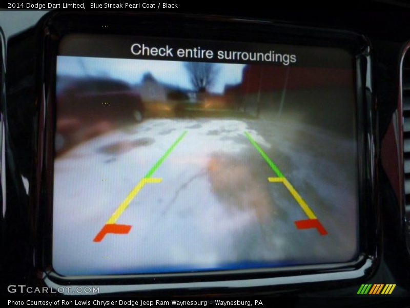 Blue Streak Pearl Coat / Black 2014 Dodge Dart Limited