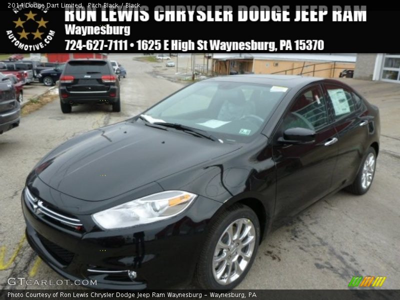 Pitch Black / Black 2014 Dodge Dart Limited
