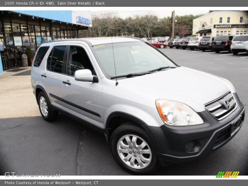 Satin Silver Metallic / Black 2005 Honda CR-V EX 4WD