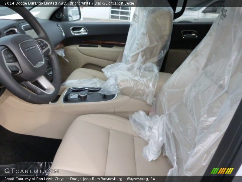 Bright White / Black/Light Frost Beige 2014 Dodge Durango Limited AWD