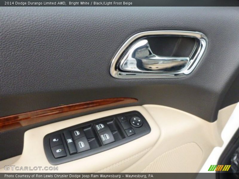 Bright White / Black/Light Frost Beige 2014 Dodge Durango Limited AWD