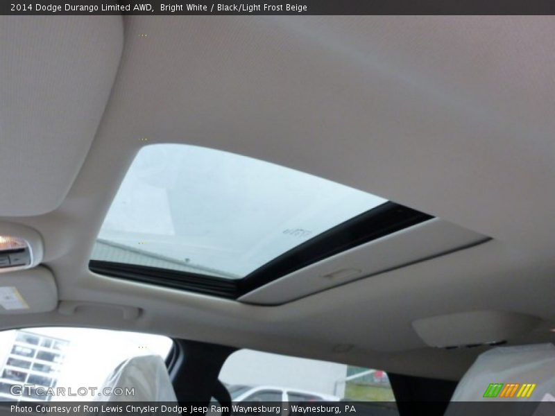 Bright White / Black/Light Frost Beige 2014 Dodge Durango Limited AWD
