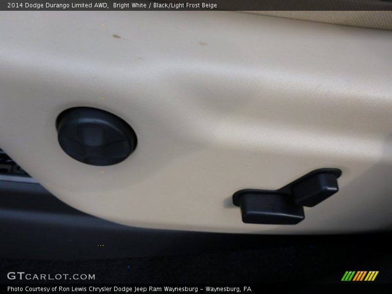 Bright White / Black/Light Frost Beige 2014 Dodge Durango Limited AWD