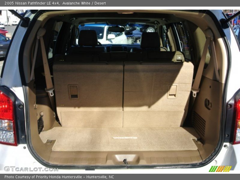 Avalanche White / Desert 2005 Nissan Pathfinder LE 4x4