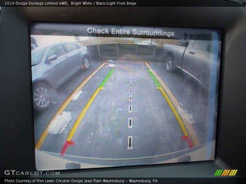 Bright White / Black/Light Frost Beige 2014 Dodge Durango Limited AWD
