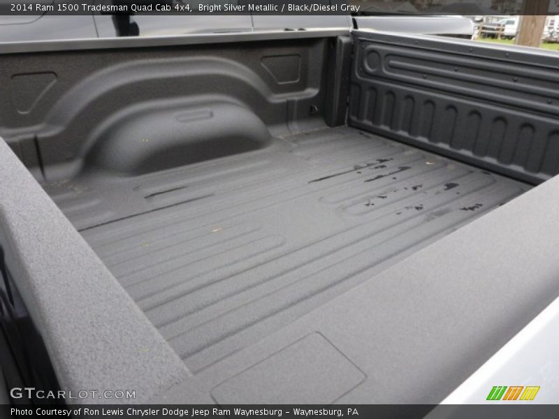 Bright Silver Metallic / Black/Diesel Gray 2014 Ram 1500 Tradesman Quad Cab 4x4