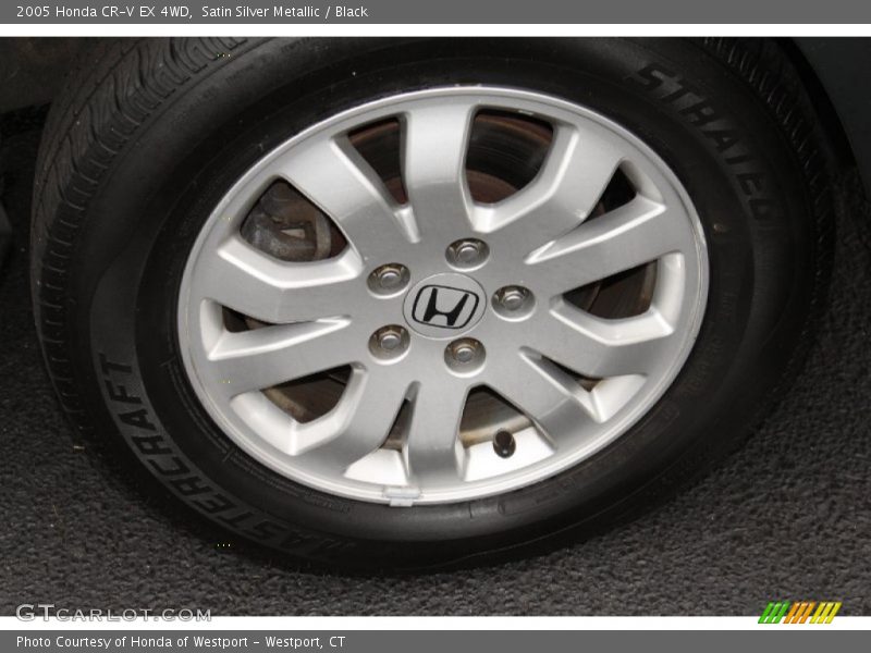 Satin Silver Metallic / Black 2005 Honda CR-V EX 4WD