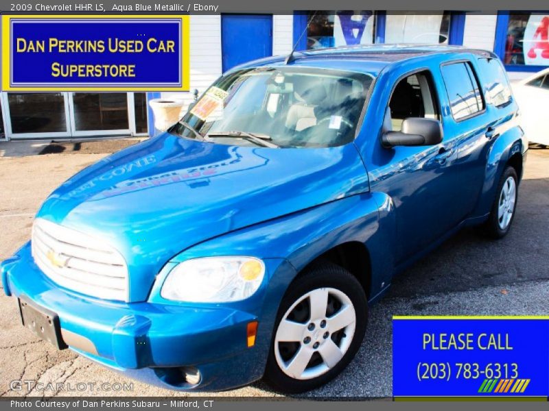 Aqua Blue Metallic / Ebony 2009 Chevrolet HHR LS