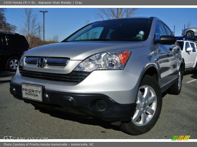 Alabaster Silver Metallic / Gray 2009 Honda CR-V EX