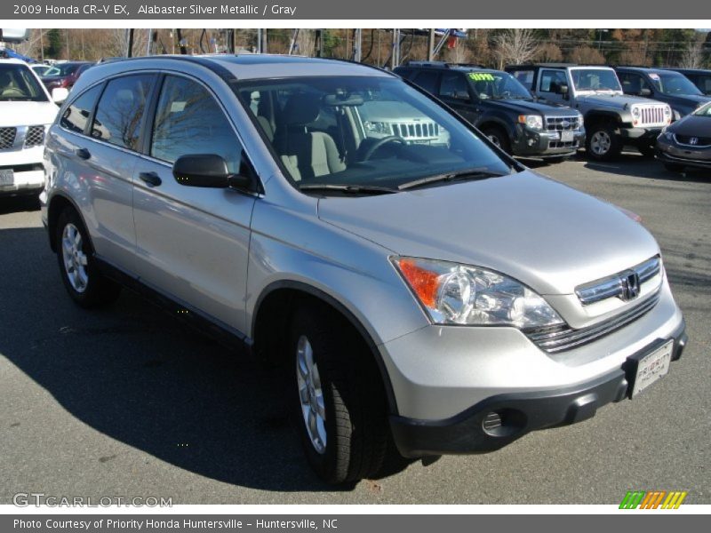 Alabaster Silver Metallic / Gray 2009 Honda CR-V EX