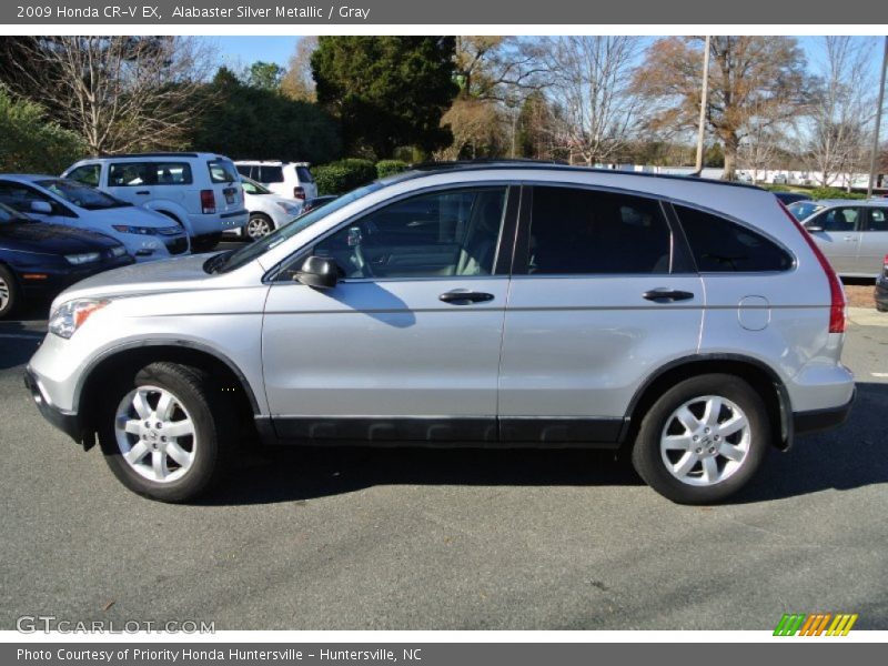 Alabaster Silver Metallic / Gray 2009 Honda CR-V EX