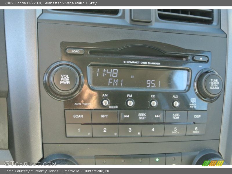 Alabaster Silver Metallic / Gray 2009 Honda CR-V EX