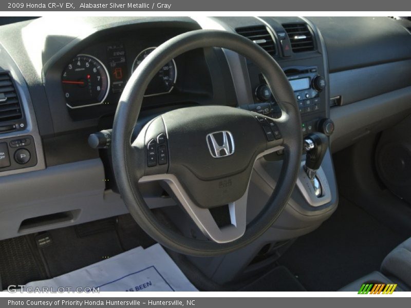 Alabaster Silver Metallic / Gray 2009 Honda CR-V EX