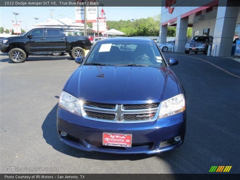 True Blue Pearl / Black 2013 Dodge Avenger SXT V6