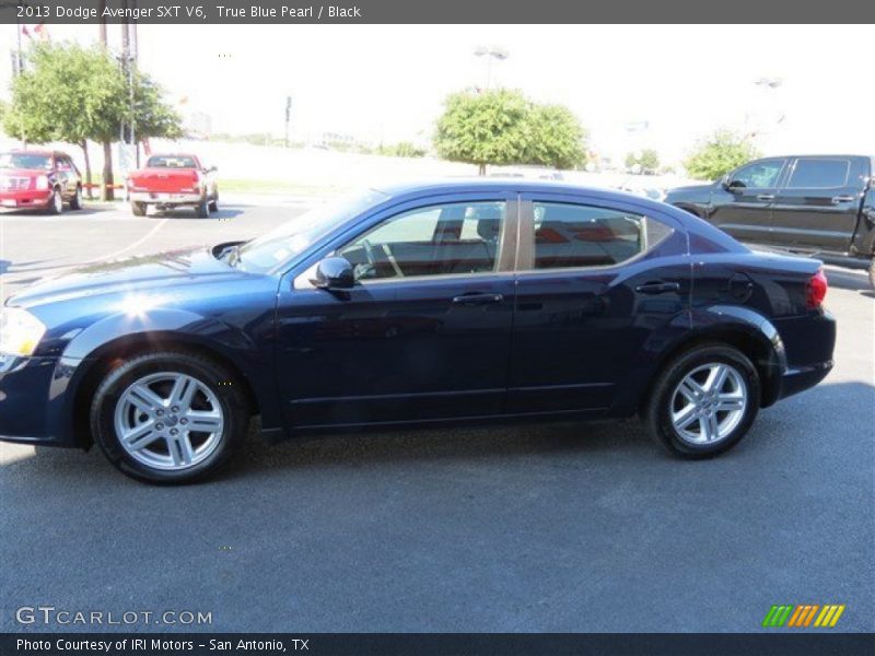 True Blue Pearl / Black 2013 Dodge Avenger SXT V6